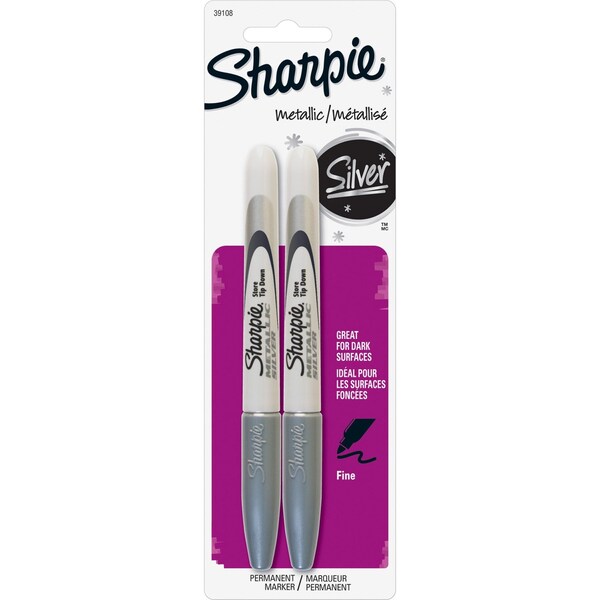 Sharpie Dymo Gel Pens 1.0mm Black - 2 Count Pack Of Fine Point Gel Ink Pens